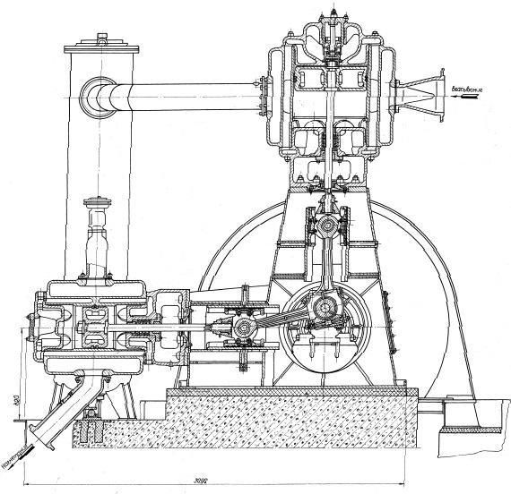 Поршневой компрессор ВП-50/8